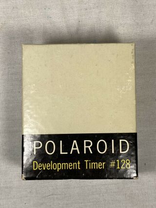 Vintage Polaroid Development Timer 128 With Box And Instructions