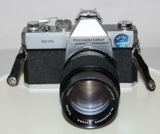 Mamiya / Sekor 500 Dtl Camera Vivitar 135mm 1:2.  9 Lens