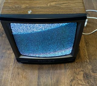 Vintage Magnavox Rr1330 - W101 13 " Color Crt Tv Television Woodgrain No Remote
