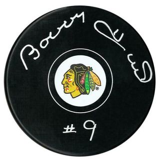 Bobby Hull Autographed Chicago Blackhawks Puck