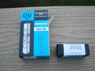 Minox 1 Roll Asa 50 Plus - X Pan B&w Film For Sub Miniature Cameras 36 Exposures