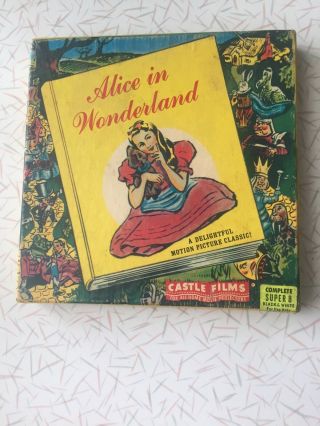 Vintage 8mm B&w Movie Reel 8 Castle Films Alice In Wonderland 1044
