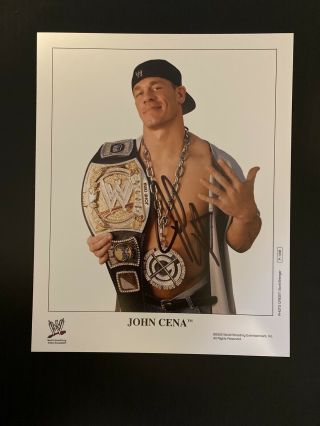Wwe John Cena Autographed 8x10 Promo Photo Signed Auto Autograph P - 1038