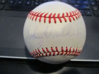 Jsa Authentic Signed Johnny Vander Meer Auto Giamatti National League Baseball