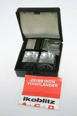 Ikoblitz Zeiss Ikon Voigtlander Flash Cube & Ag1 Ag3 Adapters
