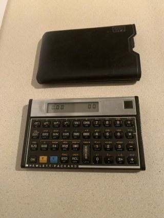 Vintage Hewlett Packard Scientific Calculator With Case