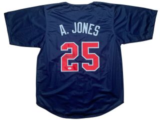 Andruw Jones Autographed Signed Jersey Mlb Atlanta Braves Jsa