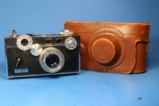 Vintage Argus C3 Rangefinder 35mm Film Camera W/ Cintar 50mm F3.  5 Lens