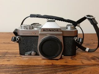 Vintage Konica Autoreflex T3 Camera 35mm Slr No Lens For Parts/not