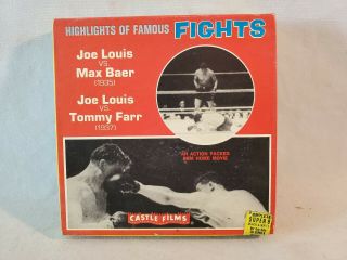 Boxed Vintage Castle Films 8mm Movie Boxing Famous Fights 1935