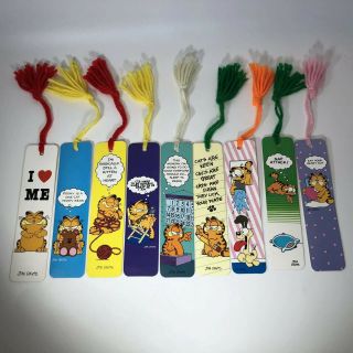 9 Vintage 1978 United Feature Syndicate Garfield The Cat Character Bookmarks