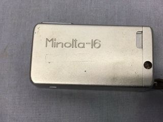 Vintage Minolta 16 Film Subminiature Spy Camera W/case