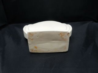 Vintage USA Pottery Art Deco Matte Ivory Cream Planter Haeger 3
