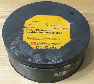 Vintage Eastman Kodak Company 70mm Tin Film Canister 8 " Diameter Empty