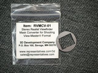 Stereo Realist Viewfinder Mask Converter For Shooting View - Master Format