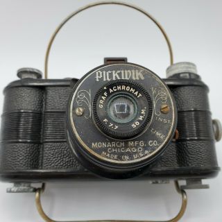 Vintage Pickwik Camera For Display Graf Achromat 50 Mm Does Not Work Decor