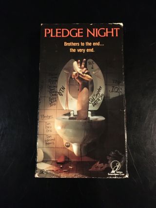 Pledge Night Vhs Horror Shannon Mcmahon Imperial Cult Vintage Rare Slasher