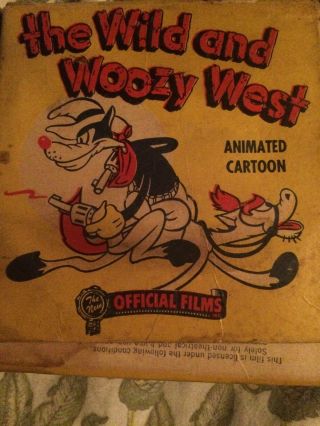 The Wild And Woozy West Animated Cartoon 16mm Short Film