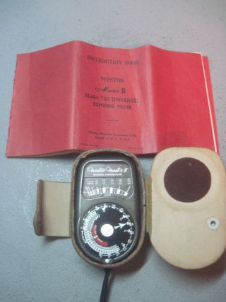 Weston Master Ll 2 Universal Exposure Meter Light Meter