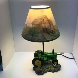 Vintage John Deere Lamp With Shade 1999 Table Lamp Order.  15”
