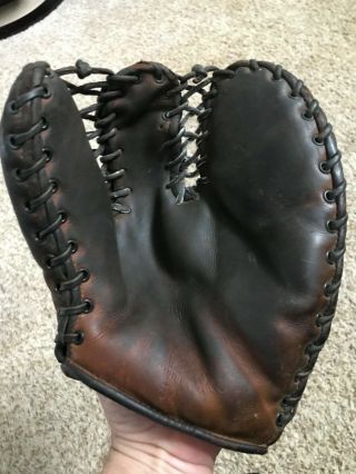 Antique/vintage 1940’s Wilson Top Notch Leather Baseball Glove Pat 2.  281.  315