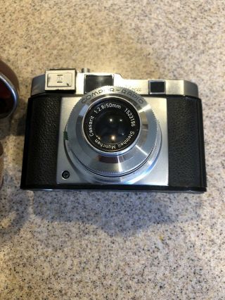 Iloca Rapid Ii L Camera W/steinheil Munchen Cassar F/2.  8 50 Mm Lens W/case - Euc