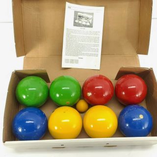 Sportcraft Contender Series Bocce Ball Set Made In Italy Vintage
