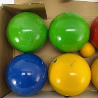 Sportcraft Contender Series Bocce Ball Set Made In Italy Vintage 3