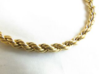 Vintage 14K YELLOW GOLD FILLED HEAVY CHAIN Rope Necklace 34 Grams 3