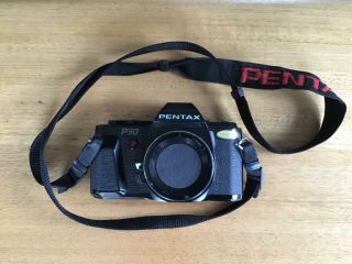Vintage.  Pentax P30 Camera With Case And Neck Strap Unable To Test 402