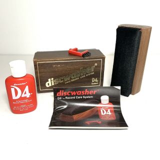 Vintage Discwasher D4 Vinyl Record Cleaning Care System W/ Brushes & More
