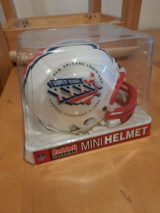 Bowl 36 Xxxvi Mini Helmet Patriots Vs Rams Tom Brady Adam Vinatieri