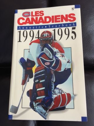 Patrick Roy Signed X28 Montreal Canadiens 1994 Yearbook,  Fogarty D.  02,  Bure,  Muller