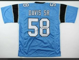 Thomas Davis Sr.  Signed Jersey (jsa) Carolina Panthers