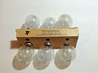 6 Pack Of Vintage Sylvania Blue Dot Flashbulbs P25 Flash Bulbs