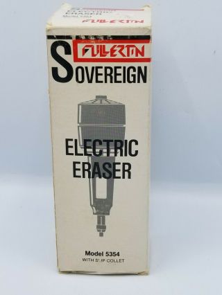 Vintage Fullerton Electric Eraser No.  5354 Box & Extra Erasers