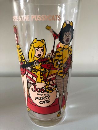 Vintage 1977 Pepsi Collector Series Josie And The Pussycats Hanna Barbera Glass