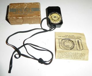 Vintage Pierce Extinction Type Exposure Meter - Bakelite