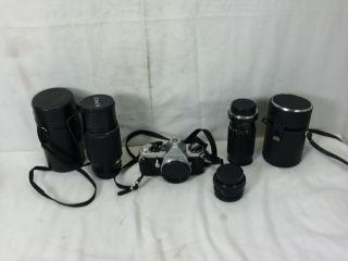Vintage Pentax 35mm Camera - 5 Lens,  Auto Wind And Much,  Much More.
