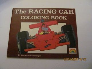 Vintage The Racing Car Coloring Book By Christine Gansberger 1979