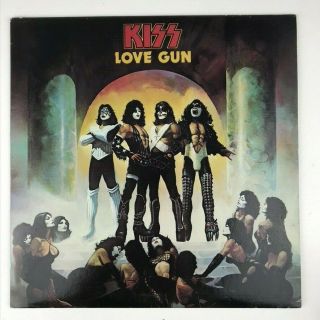 Vintage Vinyl Lp Kiss Love Gun Nblp 7057 Casablanca 1977 With Inner Card