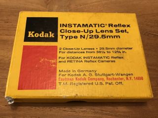 Kodak Retina Close - Up Lens Set Type N 29.  5mm For Instamatic Retina Reflex