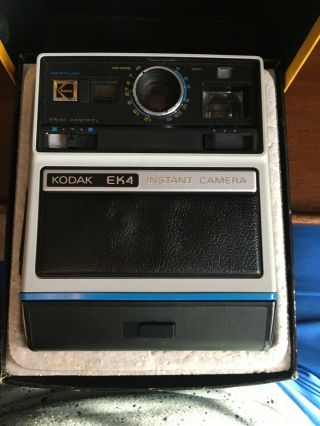 Vintage Kodak Ek4 Instant Camera,  Box