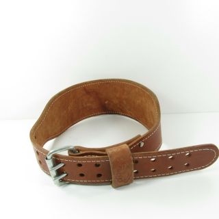 Vintage Altus 2 Prong Leather Weight Lifting Belt Size 28 - 34 Medium Exercise