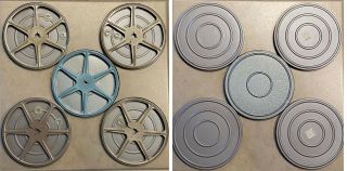 Regular 8mm 400 Ft Metal 7 In.  Film Reel & Can (multiple Available) See Details