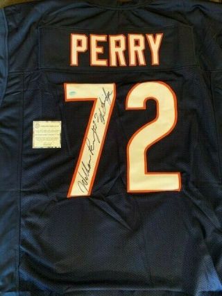 William The Fridge Perry.  Autographed Bears Jersey.  Xl.  Schwart Sports C.  O.  A