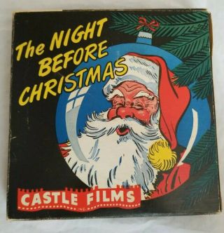 Vintage 16mm Film The Night Before Christmas 807 Santa Castle Films