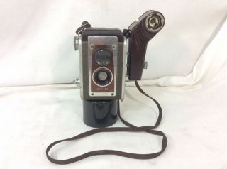 Vintage Kodak Duaflex Iv 4 Kodet Lens Camera W/kodalite Midget Flasholder
