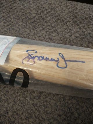 Andruw Jones Autographed Signed Baseball Bat Atlanta Braves Still In The Bag Jsa