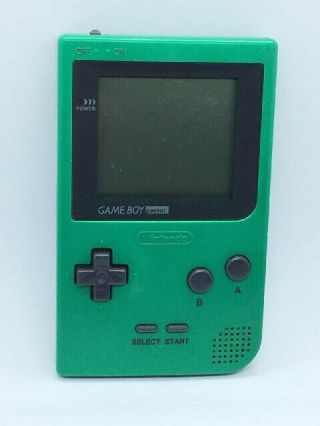 Vintage Nintendo Game Boy Pocket Launch Edition Green Handheld System
